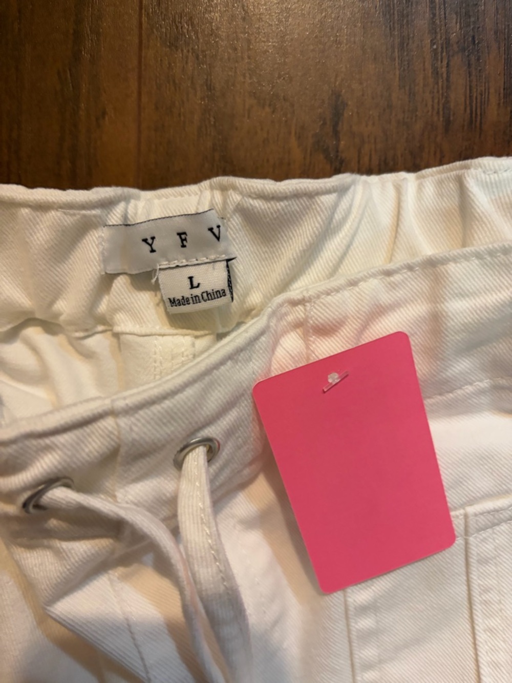YFV White Drawstring Pants
